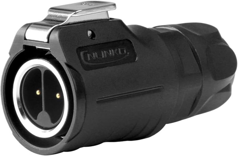 IP68 Waterproof M16 Panel 2Pin Plug Connector 10A Quick Screw Locking Terminal - Image 1